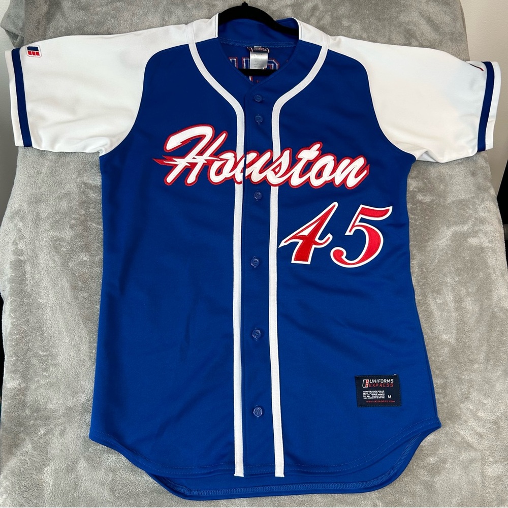 Houston Astros New Uniforms Express Blue Limited Edition Custom Jersey  Size‎ M